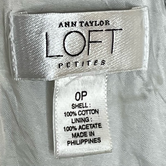 Loft Geometric Stripes Sleeveless High Neck Dress 100% Cotton Preppy Tennis Prep - Picture 9 of 11